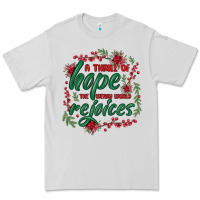 Dove Grey a thrill of hope the weary world rejoices Premium Tee - MaliasSmallBusiness