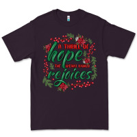 Plum a thrill of hope the weary world rejoices Premium Tee - MaliasSmallBusiness