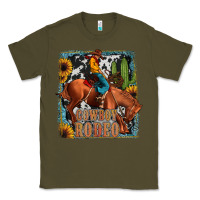 Army Green cowboy rodeo Classic Tee - JahusDesignShop
