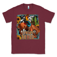 Burgundy cowboy rodeo Classic Tee - JahusDesignShop