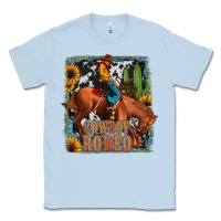 Dusty Blue cowboy rodeo Classic Tee - JahusDesignShop