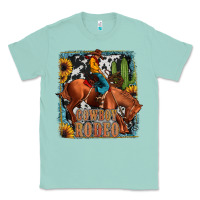 Seafoam cowboy rodeo Classic Tee - JahusDesignShop