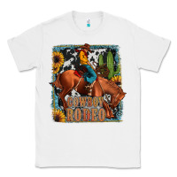 White cowboy rodeo Classic Tee - JahusDesignShop