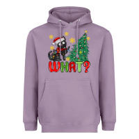 Lavender christmas  cat  what Heavyweight Hoodie - MaliasSmallBusiness