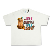 Pistachio half teacher half coffee Urban Heavy Tee - JahusDesignShop