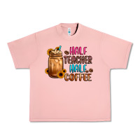 Salmon half teacher half coffee Urban Heavy Tee - JahusDesignShop
