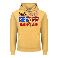 Vintage Mustard little mister america Vintage Hoodie - Neo Western