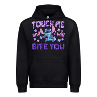 Black touch me and i will bite you Urban Hoodie - texasbilliewilder