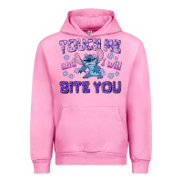 Fuchsia Pink touch me and i will bite you Urban Hoodie - texasbilliewilder