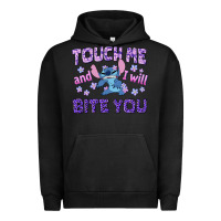 Pigment Black touch me and i will bite you Urban Hoodie - texasbilliewilder