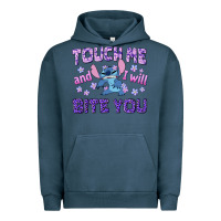 Pigment Midnight Navy touch me and i will bite you Urban Hoodie - texasbilliewilder