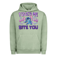 Pigment Oil Green touch me and i will bite you Urban Hoodie - texasbilliewilder