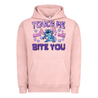 Pigment Salmon touch me and i will bite you Urban Hoodie - texasbilliewilder
