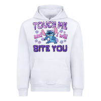 White touch me and i will bite you Urban Hoodie - texasbilliewilder