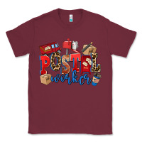 Burgundy postal worker Classic Tee - AdoDesignShop