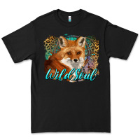 Black wild soul fox with dream catcher Premium Tee - BarkalooDesign