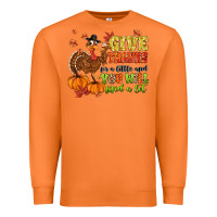 Carrot give thanks for a little and you will find a lot Premium Sweatshirt - MaliasSmallBusiness