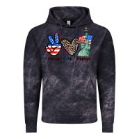 Cloud Black Peace love america 4th of july Vintage Hoodie - CowGirlArtShop