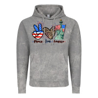 Cloud Rock Peace love america 4th of july Vintage Hoodie - CowGirlArtShop