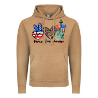 Vintage Camel Peace love america 4th of july Vintage Hoodie - CowGirlArtShop
