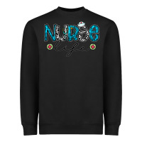Black Nurse life Heavyweight Sweatshirt - CowhideDigitalArt