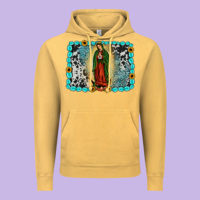 Gemstone Our Lady Of Guadalupe Vintage Hoodie Designed By Jahusdesignshop