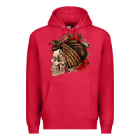 Cardinal leopard bandana and roses skull Premium Hoodie - Jasminsmagicworld