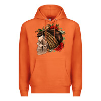 Carrot leopard bandana and roses skull Premium Hoodie - Jasminsmagicworld