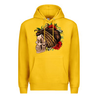 Lemon leopard bandana and roses skull Premium Hoodie - Jasminsmagicworld