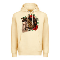 Pina Colada leopard bandana and roses skull Premium Hoodie - Jasminsmagicworld