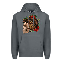 Rock leopard bandana and roses skull Premium Hoodie - Jasminsmagicworld