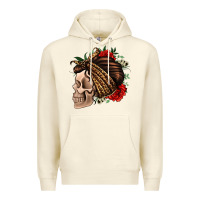Sandshell leopard bandana and roses skull Premium Hoodie - Jasminsmagicworld