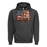 Charcoal Heather proud veteran Zipper Hoodie - Jasminsmagicworld