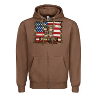 Chestnut proud veteran Zipper Hoodie - Jasminsmagicworld