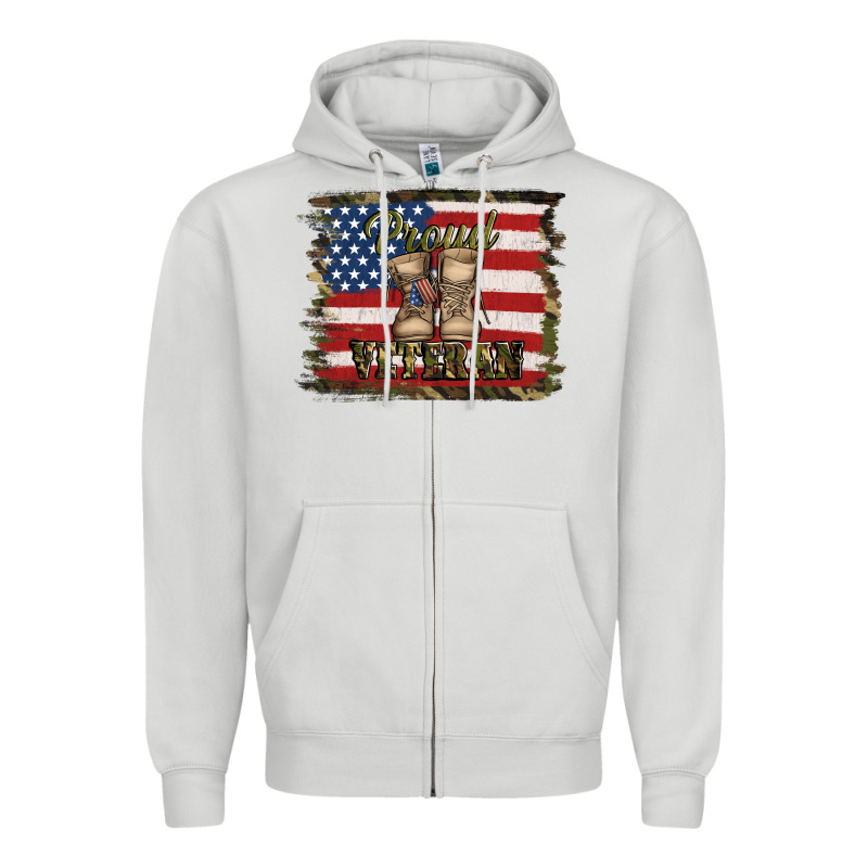 Proud Veteran Zipper Hoodie by Jasminsmagicworld | Teevron