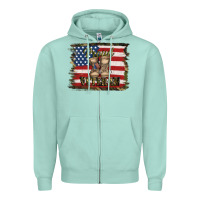 Seafoam proud veteran Zipper Hoodie - Jasminsmagicworld