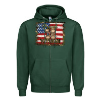Sports Green proud veteran Zipper Hoodie - Jasminsmagicworld