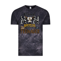 Cloud Black proud mom official of an teenager Vintage Tee - CowhideDigitalArt