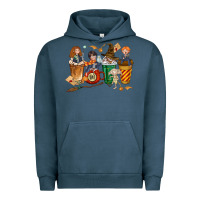 Pigment Midnight Navy wizards coffee cups Urban Hoodie - texasbilliewilder