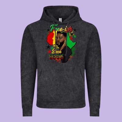 Free Ish Since 1865 Black Man Vintage Hoodie Designed By Hra Design Shop