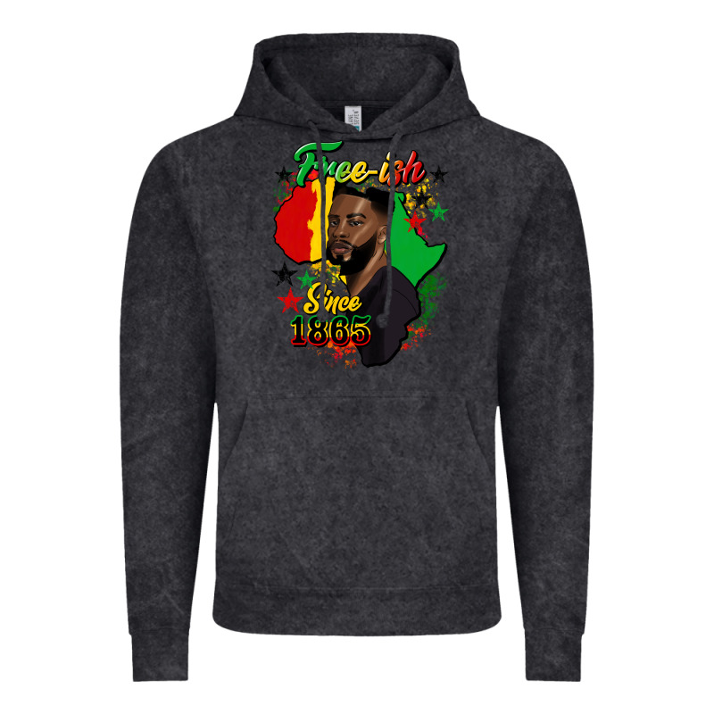 Free Ish Since 1865 Black Man Vintage Hoodie by HRA Design Shop | Teevron