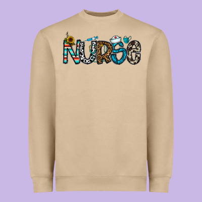 Nurse Heavyweight Sweatshirt Designed By Cowhidedigitalart