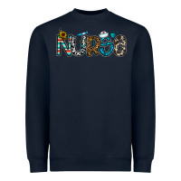 Navy nurse Heavyweight Sweatshirt - CowhideDigitalArt