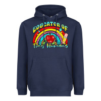 Navy educator of tiny humans Heavyweight Hoodie - NancyCooperArtShop