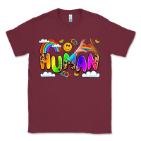 Burgundy human pride Classic Tee - LillyAllenDesigns