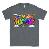 Charcoal Heather human pride Classic Tee - LillyAllenDesigns