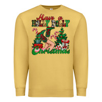 Antique Gold have a holly dolly christmas Premium Sweatshirt - MaliasSmallBusiness