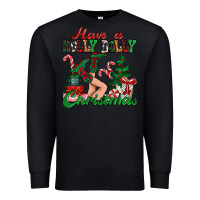 Black have a holly dolly christmas Premium Sweatshirt - MaliasSmallBusiness