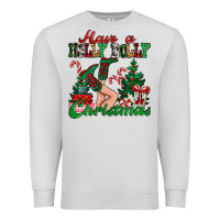 Dove Grey have a holly dolly christmas Premium Sweatshirt - MaliasSmallBusiness