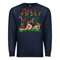Navy have a holly dolly christmas Premium Sweatshirt - MaliasSmallBusiness